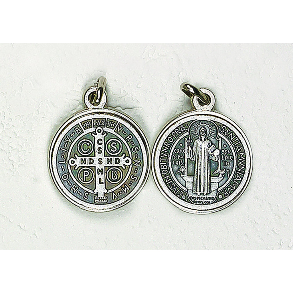 Saint Benedict Silver Tone Medal - 12 Options