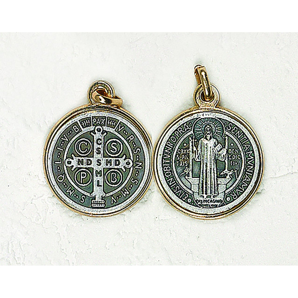 Saint Benedict Two Tone Medal - 12 Options