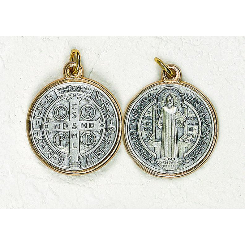 Saint Benedict Two Tone Medal - 12 Options