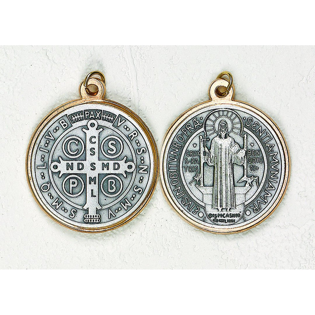 Saint Benedict Two Tone Medal - 12 Options