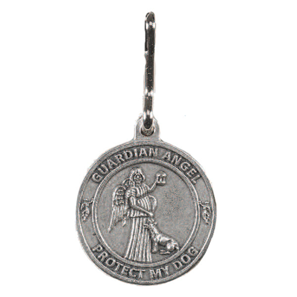 1 inch Guardian Angel Pet Medal (Dog) with Clasp