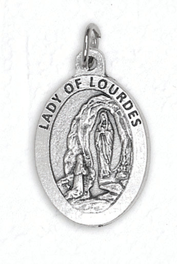 Lady of Lourdes Premium 1 Inch Double Sided Medal