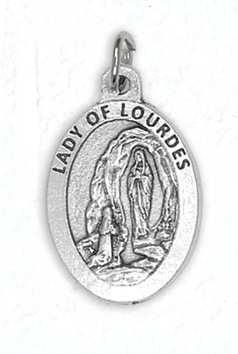 Lady of Lourdes Premium 1 Inch Double Sided Medal