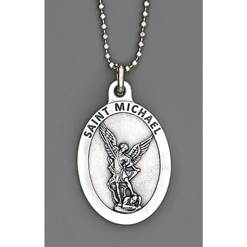 Auto Medals - 1-1/2 inch with 8 inch ball chain - St Michael