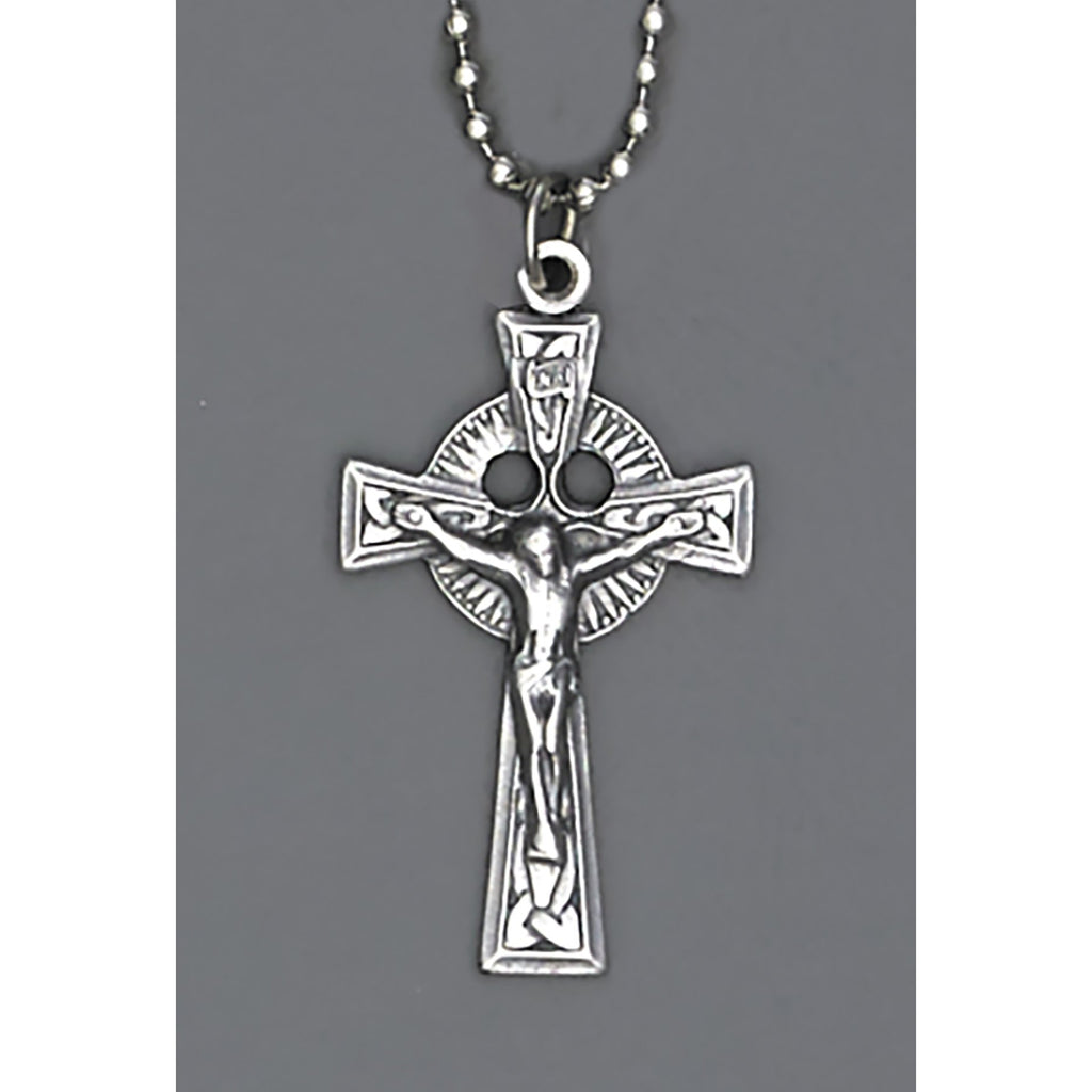 Auto Crosses - 1-1/2 INCH With 8 Inch Ball Chain - Holy Spirit Crucifix