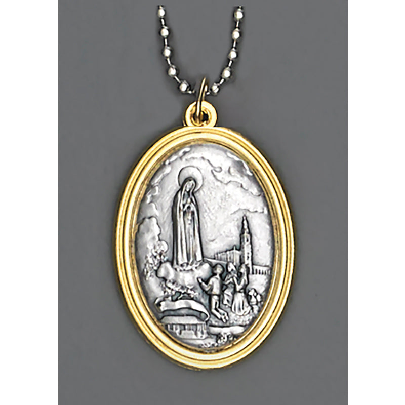 Auto Jewelry  - Two Tone Lady of Fatima