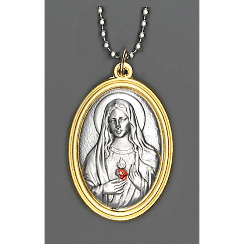 Auto Jewelry  - Two Tone Immaculate Heart