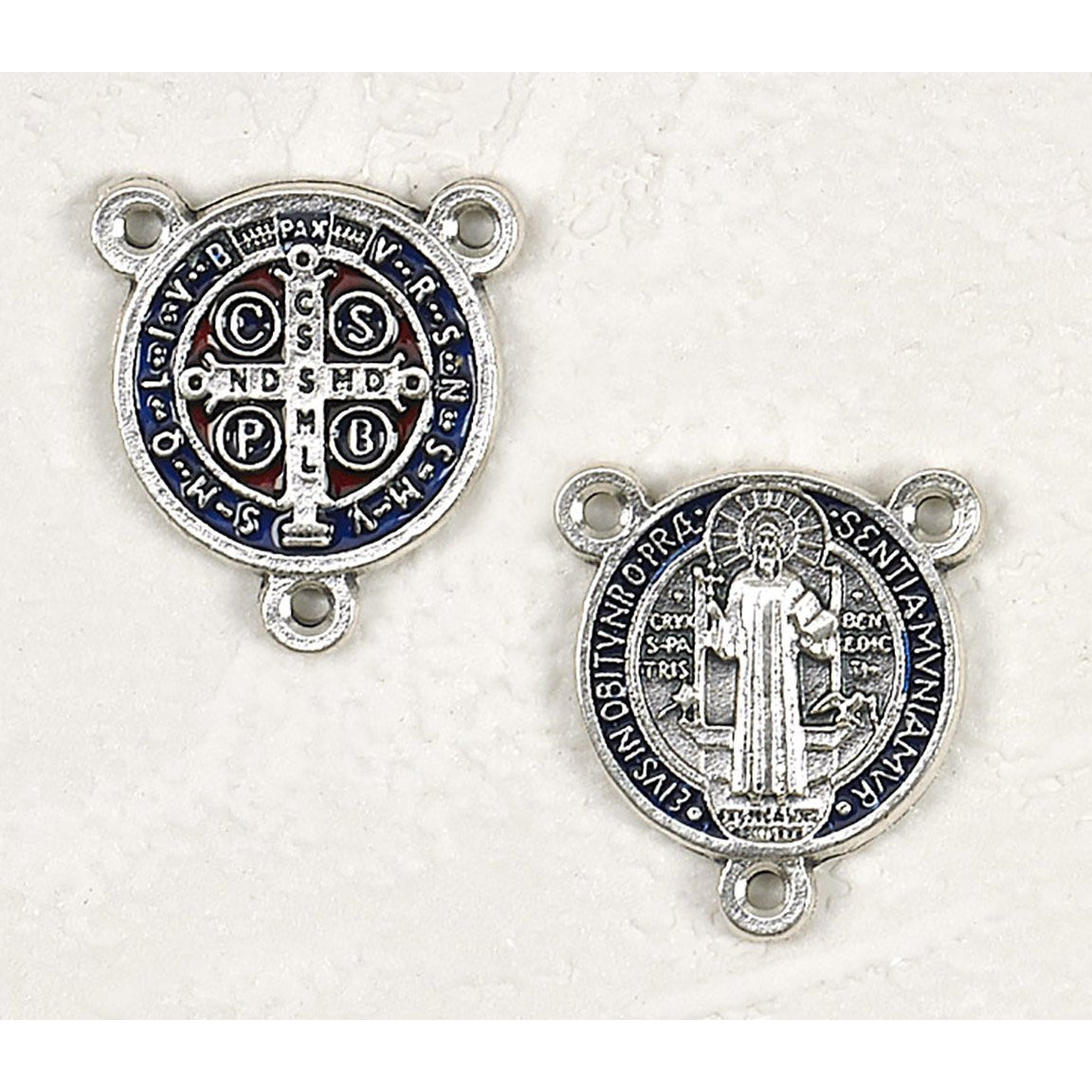 Gold, Silver and Colored Enamel Saint Benedict Medals