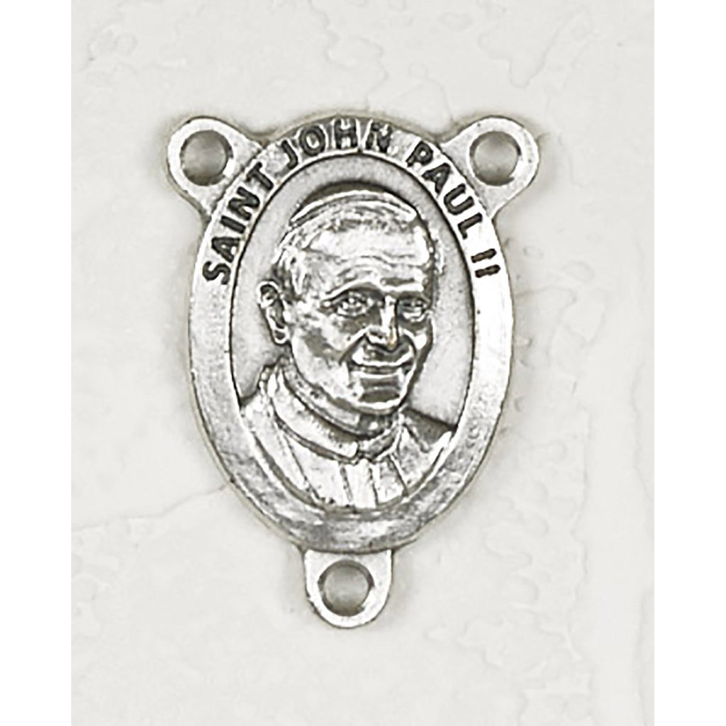 Saint Saint John Paul Rosary Center. Sold per pack of 25 Units. <p>Made in Italy</p> <p>Made in Italy</p>