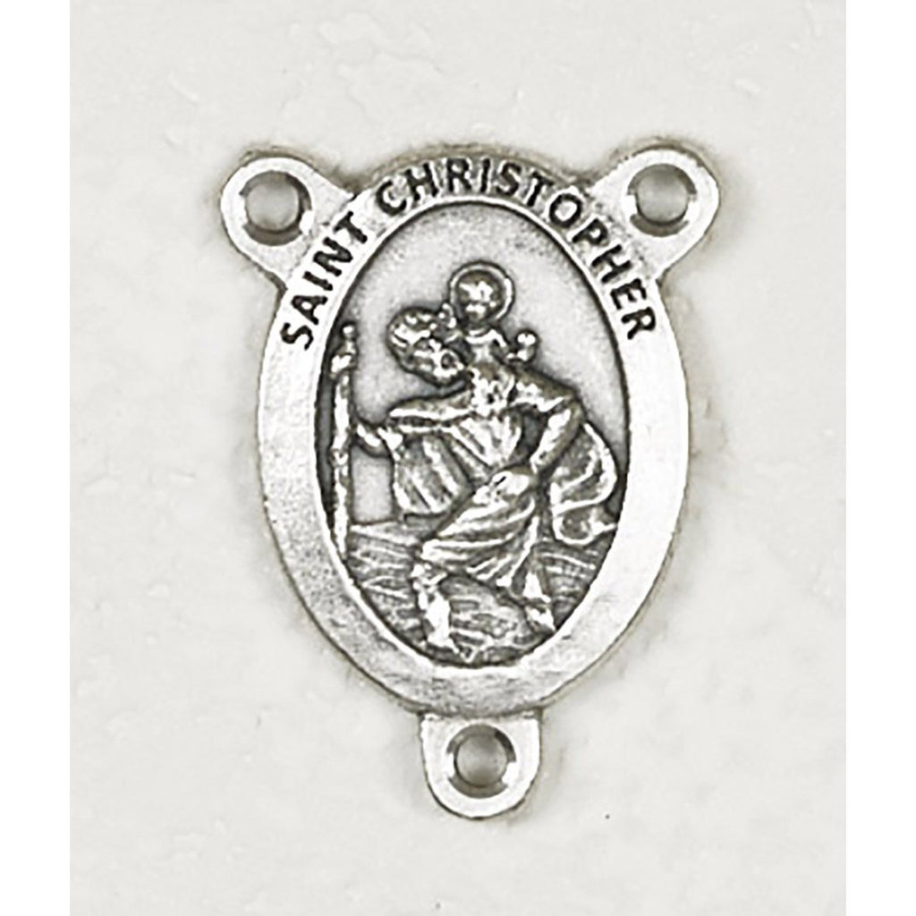 Saint Christopher Premium Rosary Center - Pack of 50