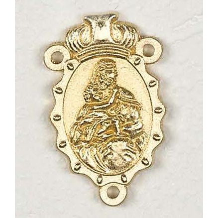 Gold Tone Crest Mary Center - Pack 25
