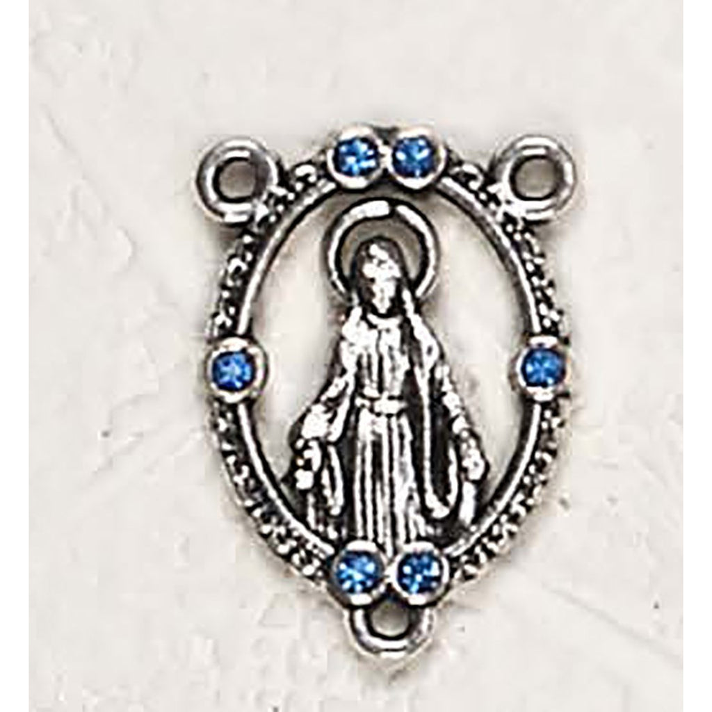 Miraculous Centerpiece 3/4 inch with Strass- Light Blue.