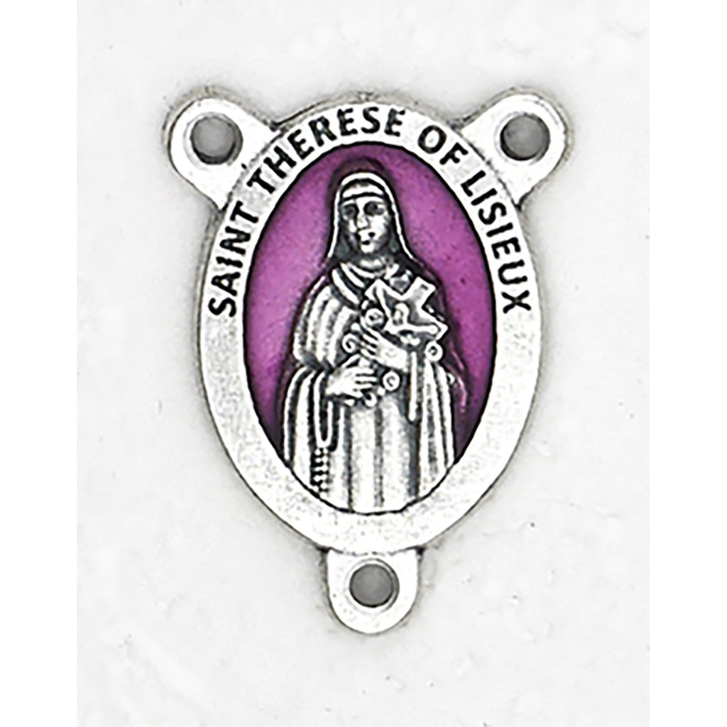 Enameled Saint Therese of Lisieux Rosary Center