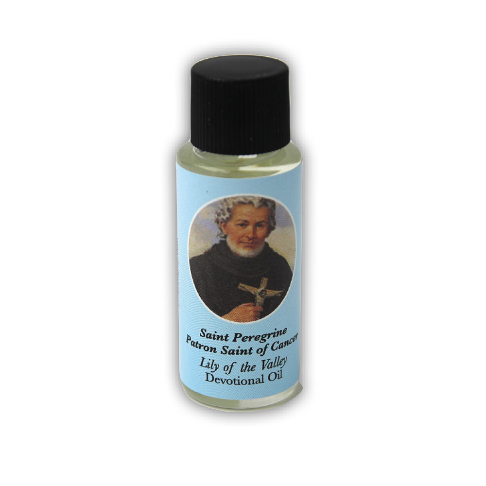 Saint Peregrine Devotional Oil, Lily of the Valley Scent