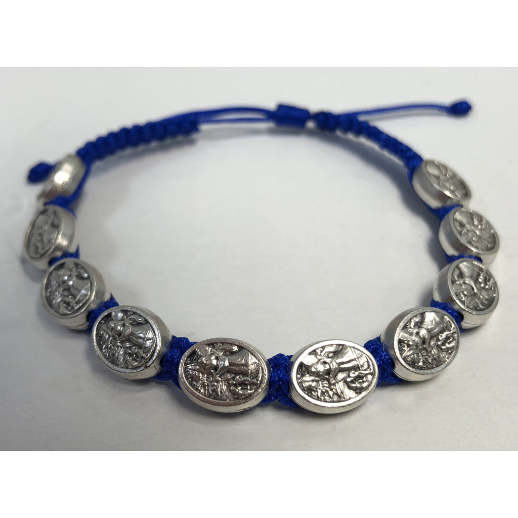Guardian Angel - Blue- Slipknot Adjustable Bracelet