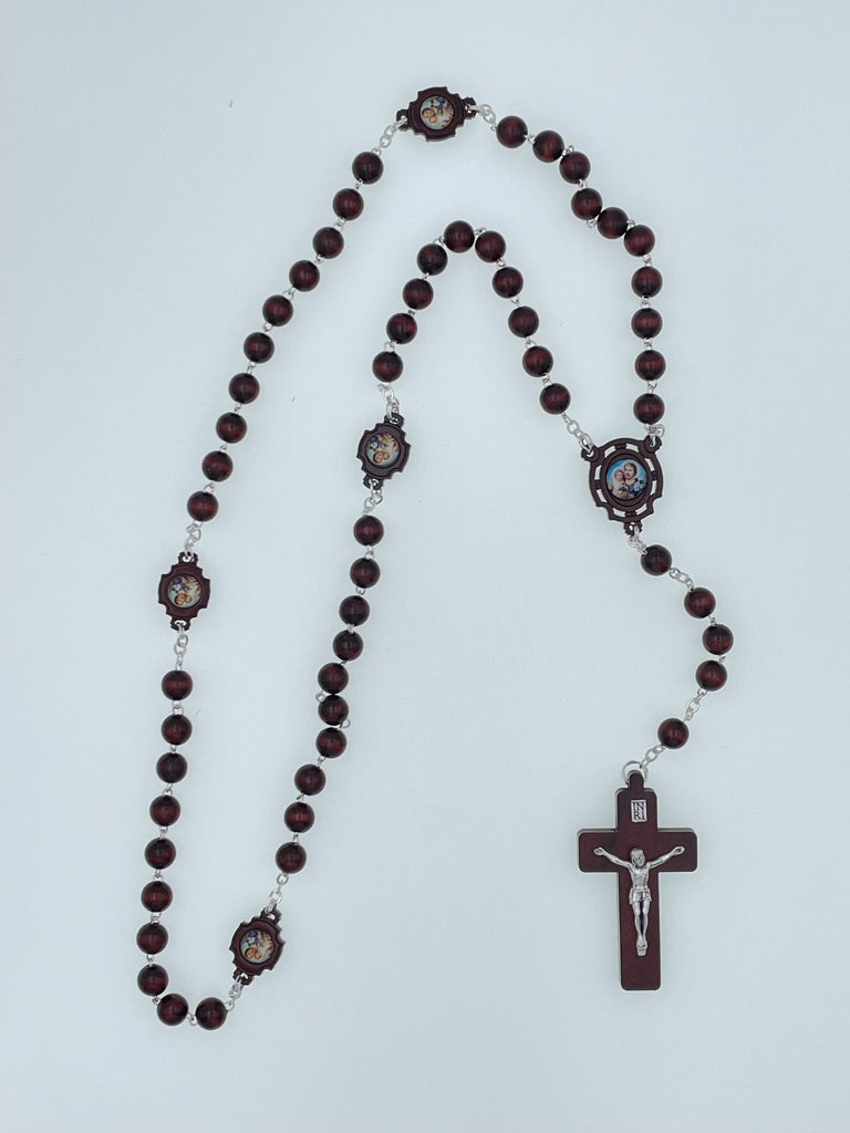 Saint Joseph Italian Wood Rosary