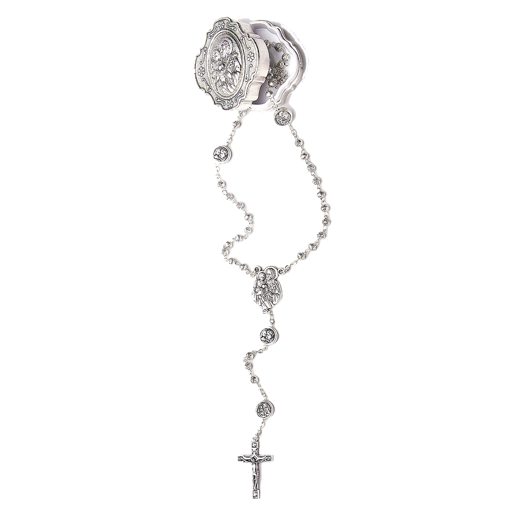 Silver Tone St. Joseph Rosary