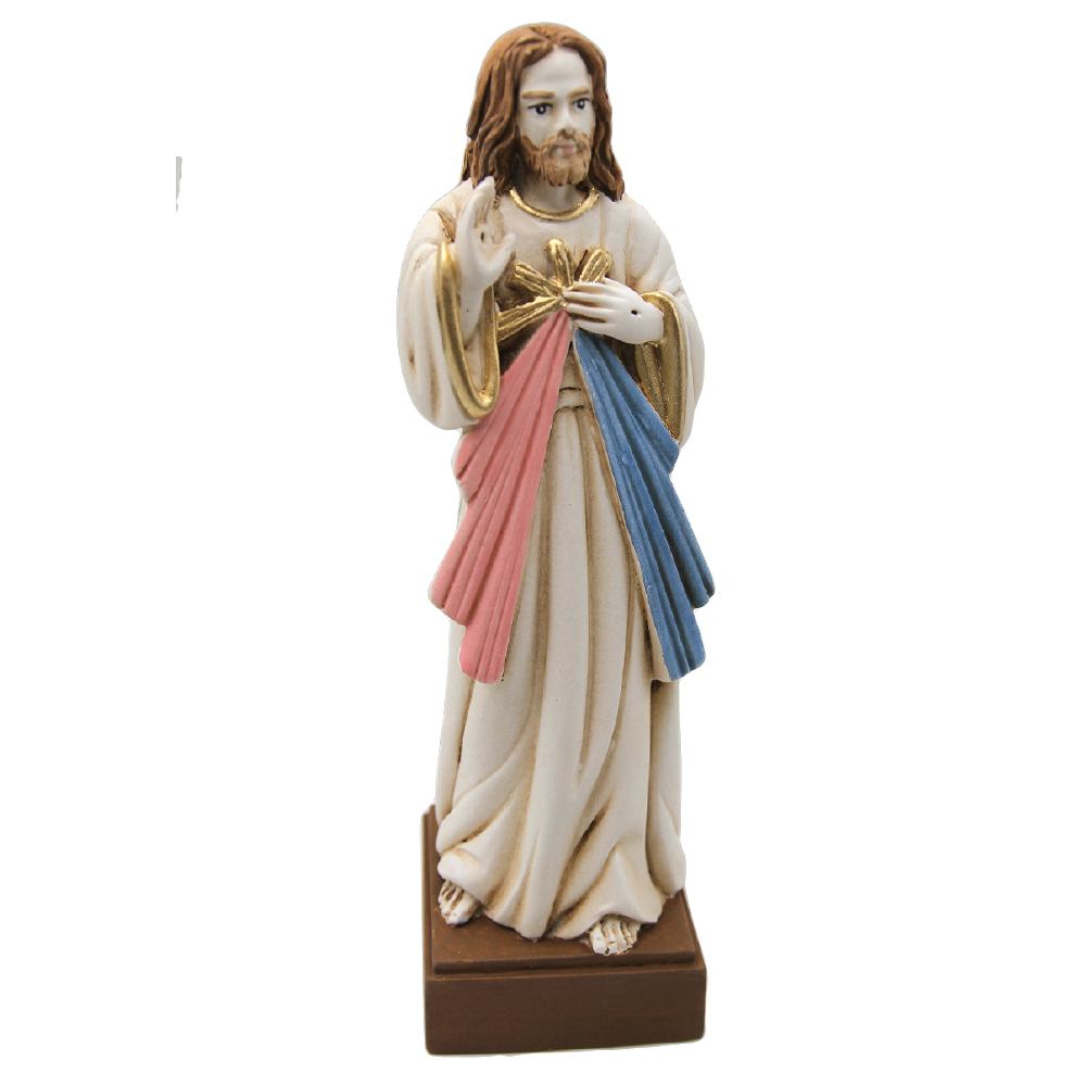 Color Divine Mercy Resin Statue