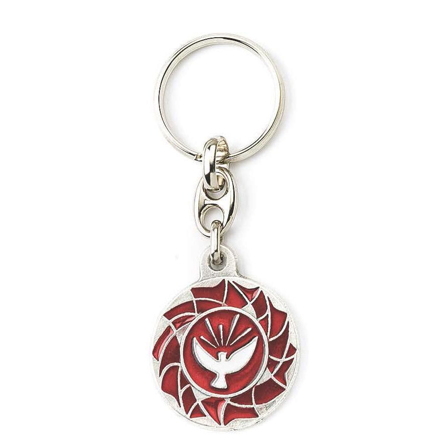 Holy Spirit Enamel Keychain