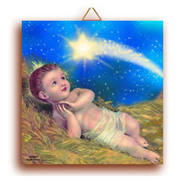 Terracotta Baby Jesus Wall Tile