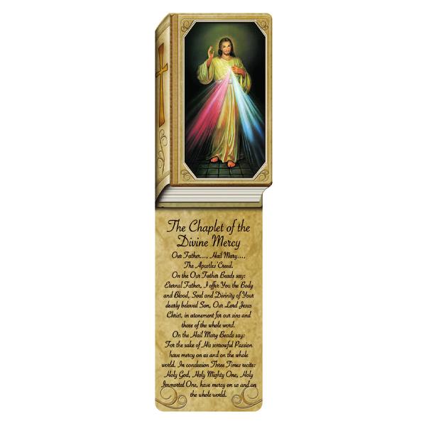 Book Shaped Laminated Bookmarks - Divine Mercy