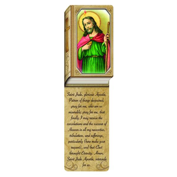 Book Shaped Laminated Bookmarks - Saint Jude
