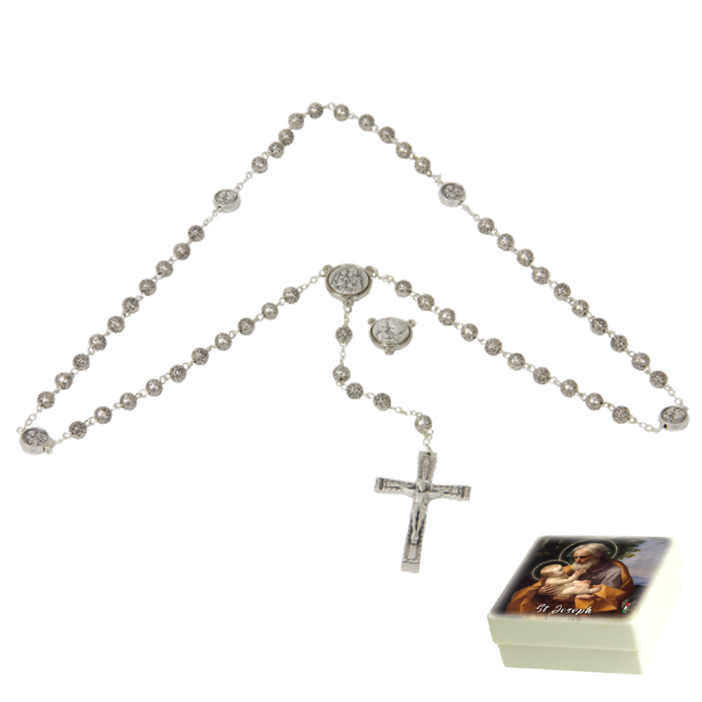 7mm St. Joseph Metallic Rosary