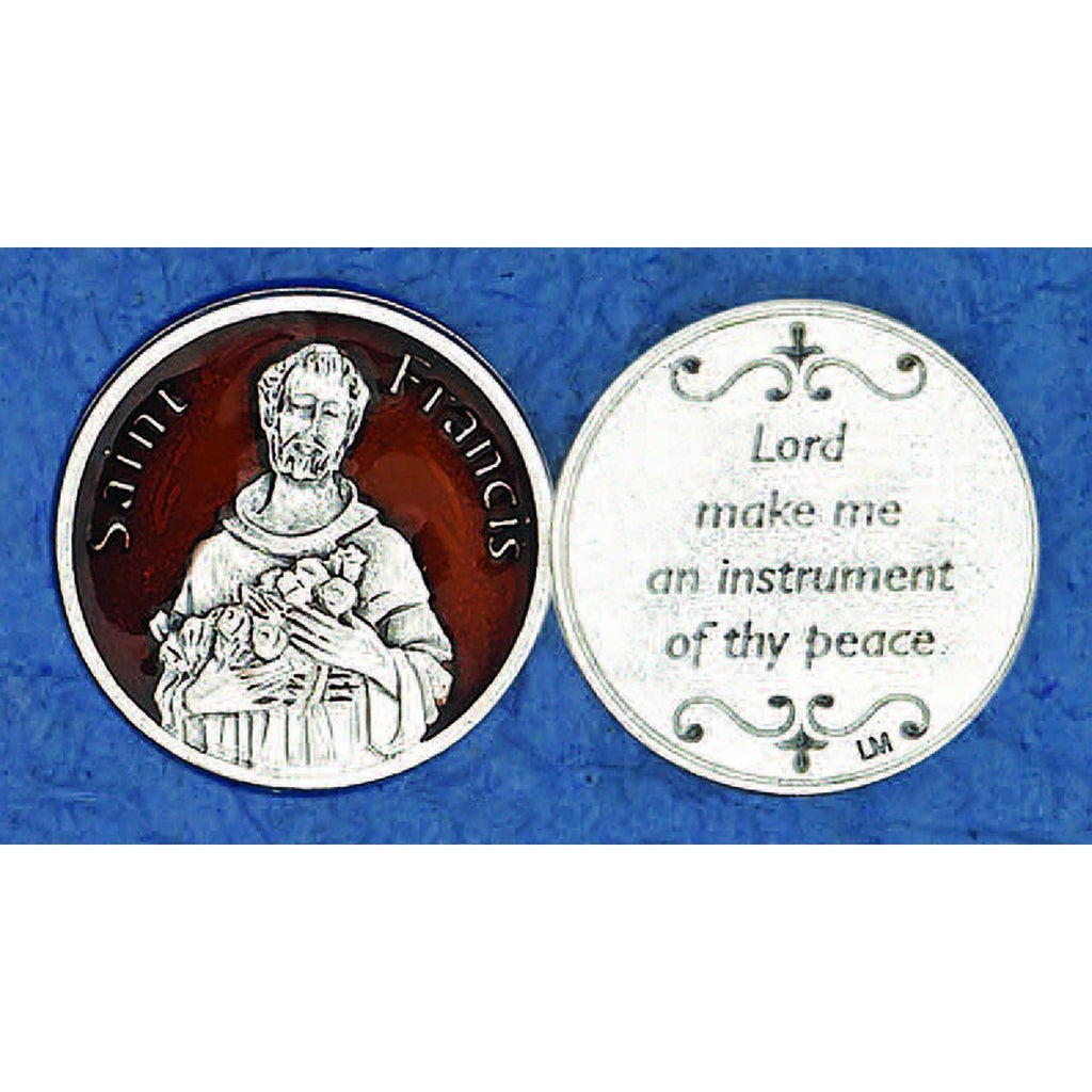 Enameled Token - Saint Francis - Pack of 25