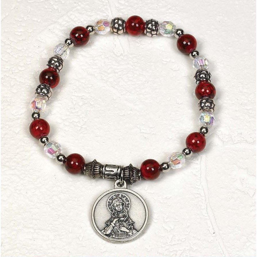 Immaculate Heart of Mary - Italian Charm Bracelet - Pack of 4