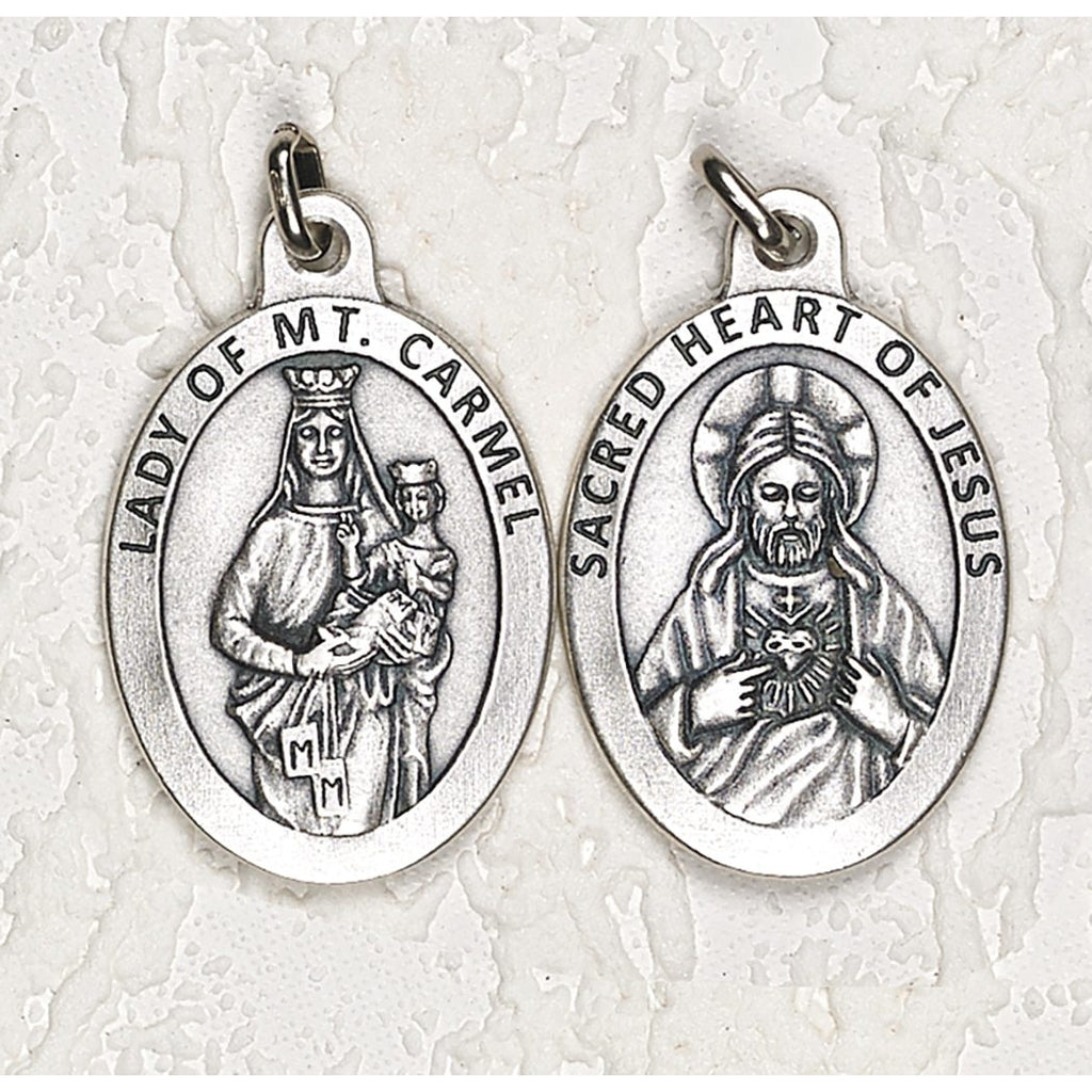 Scapular Double Sided Medal - 1-1/2 Inch - 4 Options