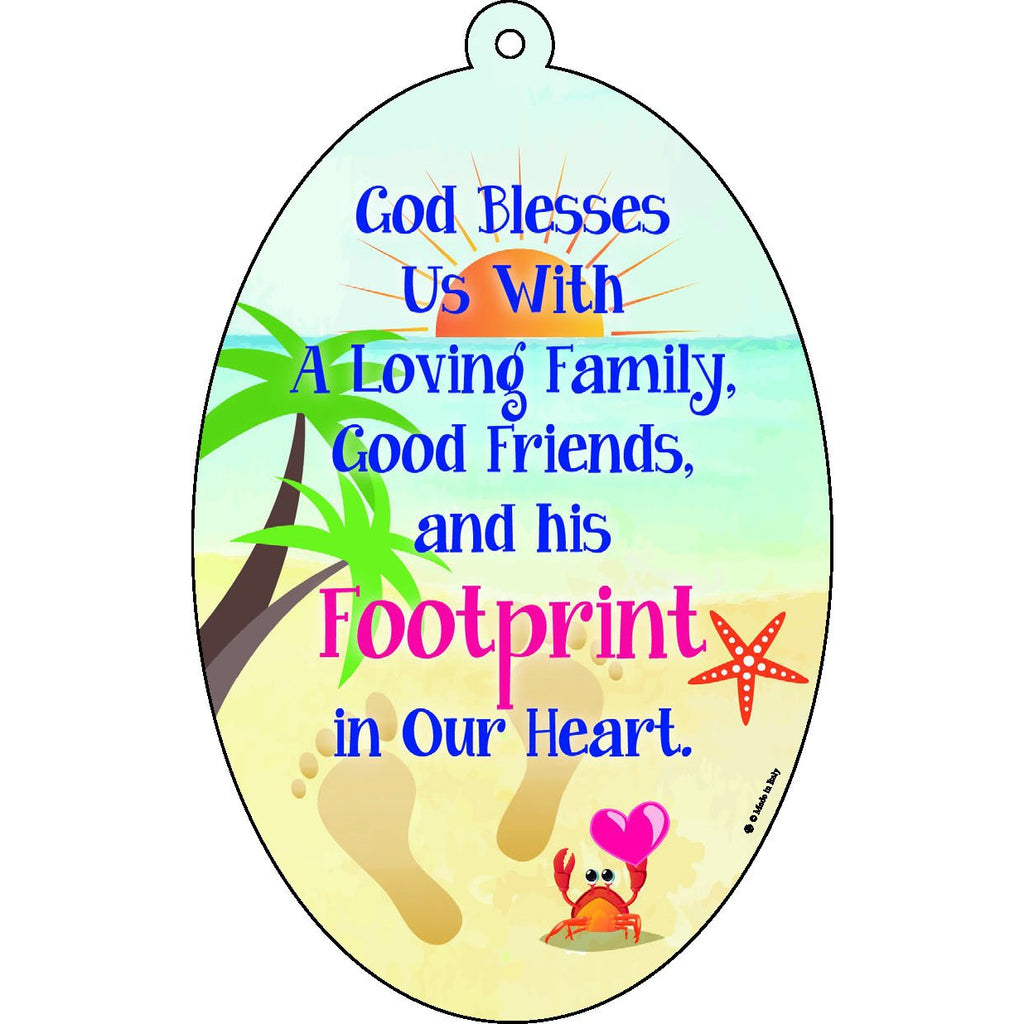 Foot Prints Wall Plaque - 2 Sizes