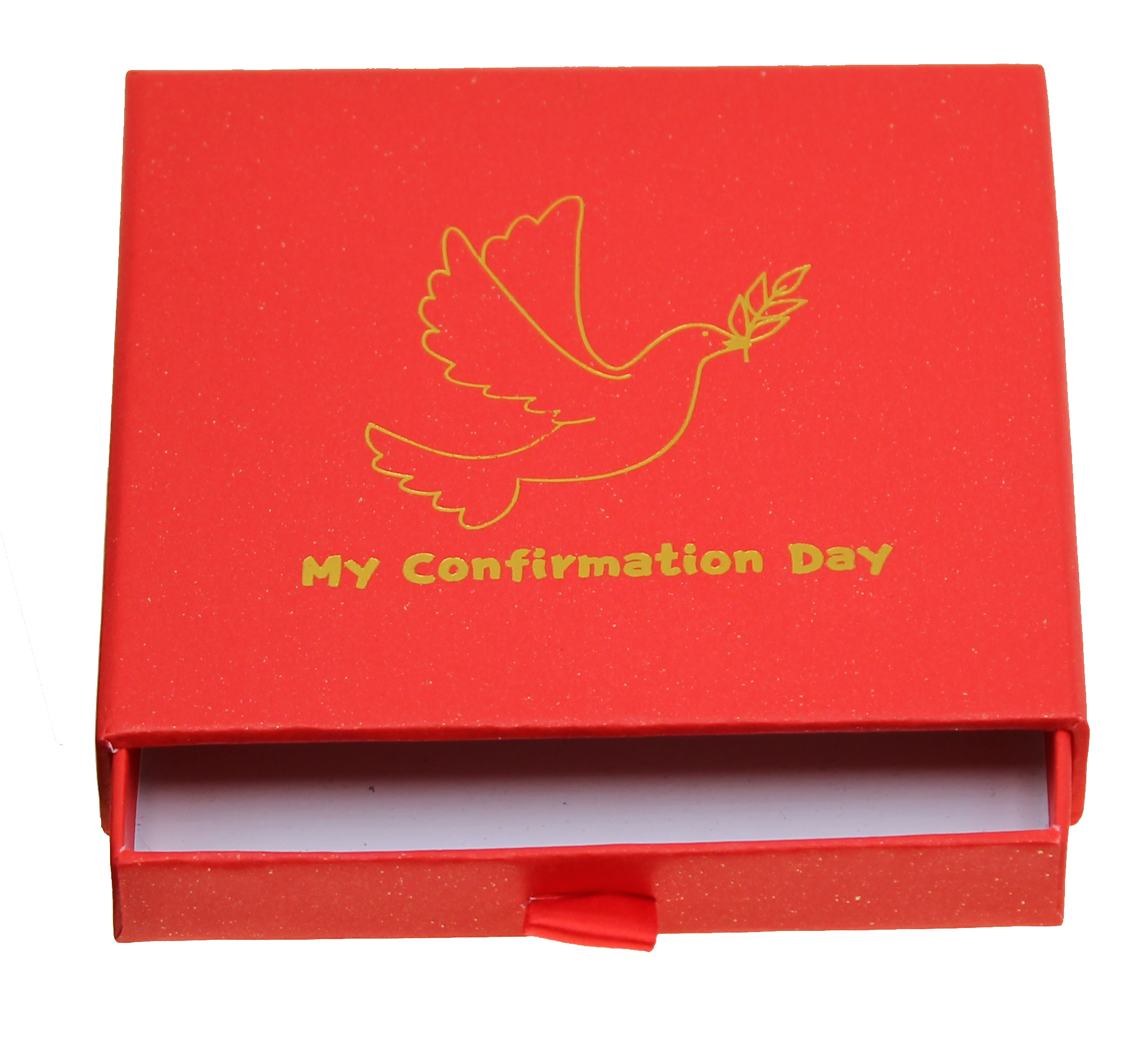 Confirmation Box Example Confirmation box with drawer, red – Lumen Mundi