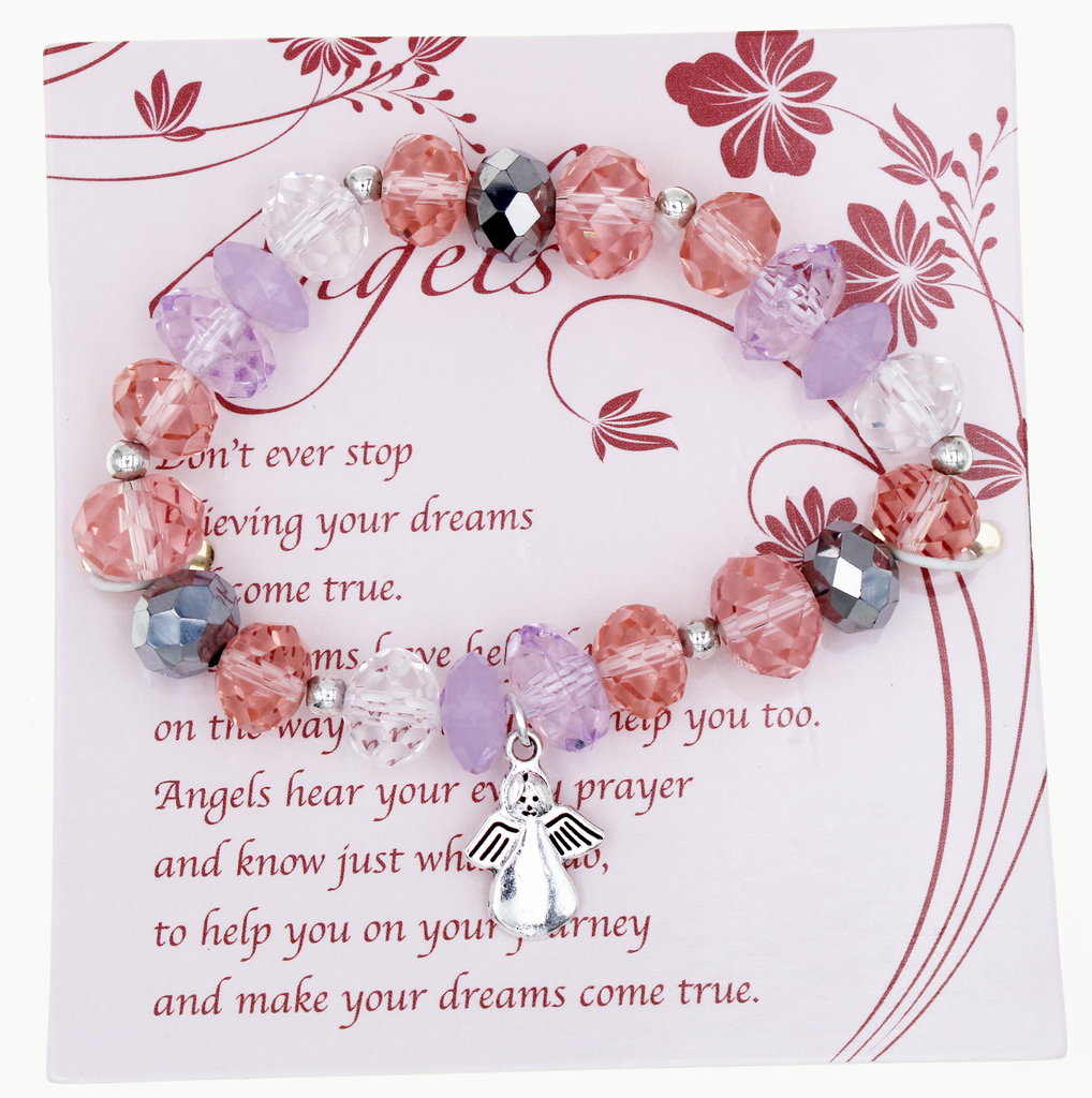 Angel Bracelet with attached Prayer Card