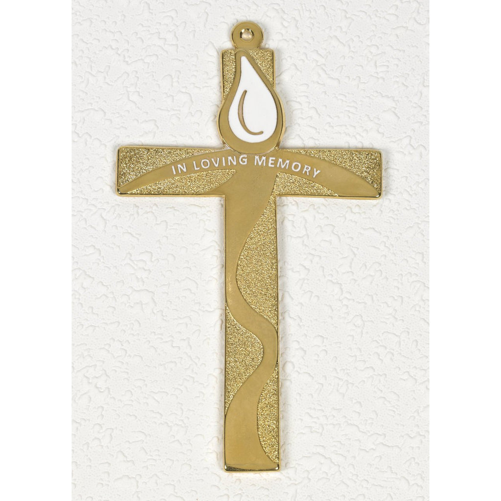 In Loving Memory Gold Tone Wall Cross - 2 Options