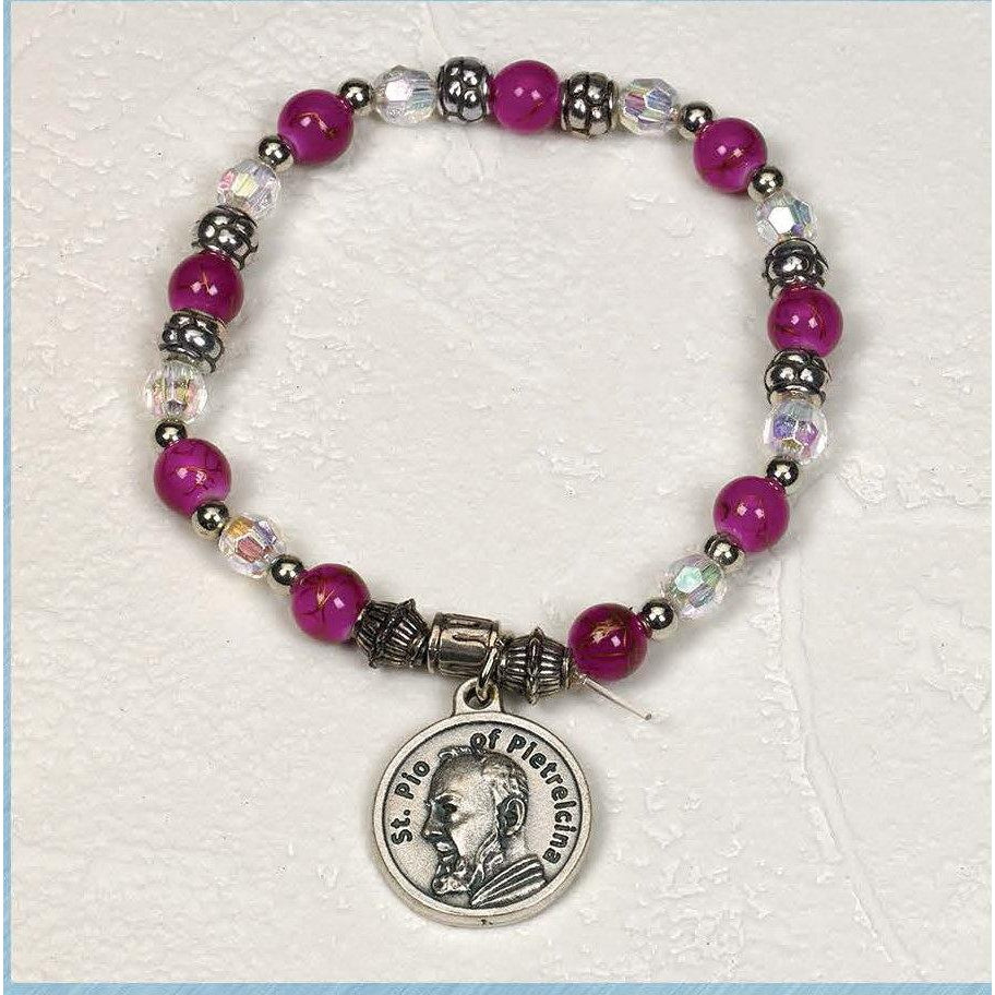 Saint Pio - Italian Charm Bracelet - Pack of 4
