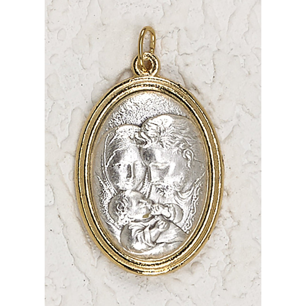 Holy Family - Silver/Gold Tone 1-1/2 Inch Medal - Pack of 12
