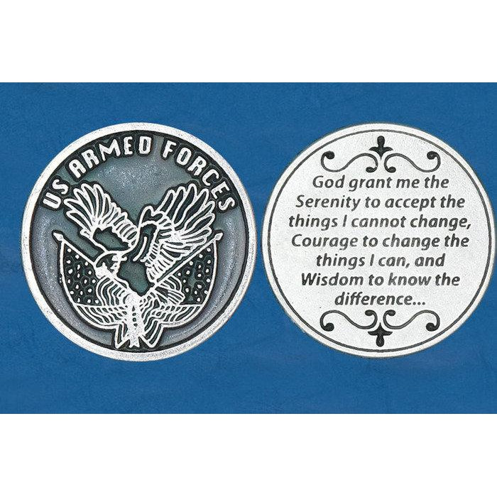 Italian Token - Serenity Prayer - Armed Forces