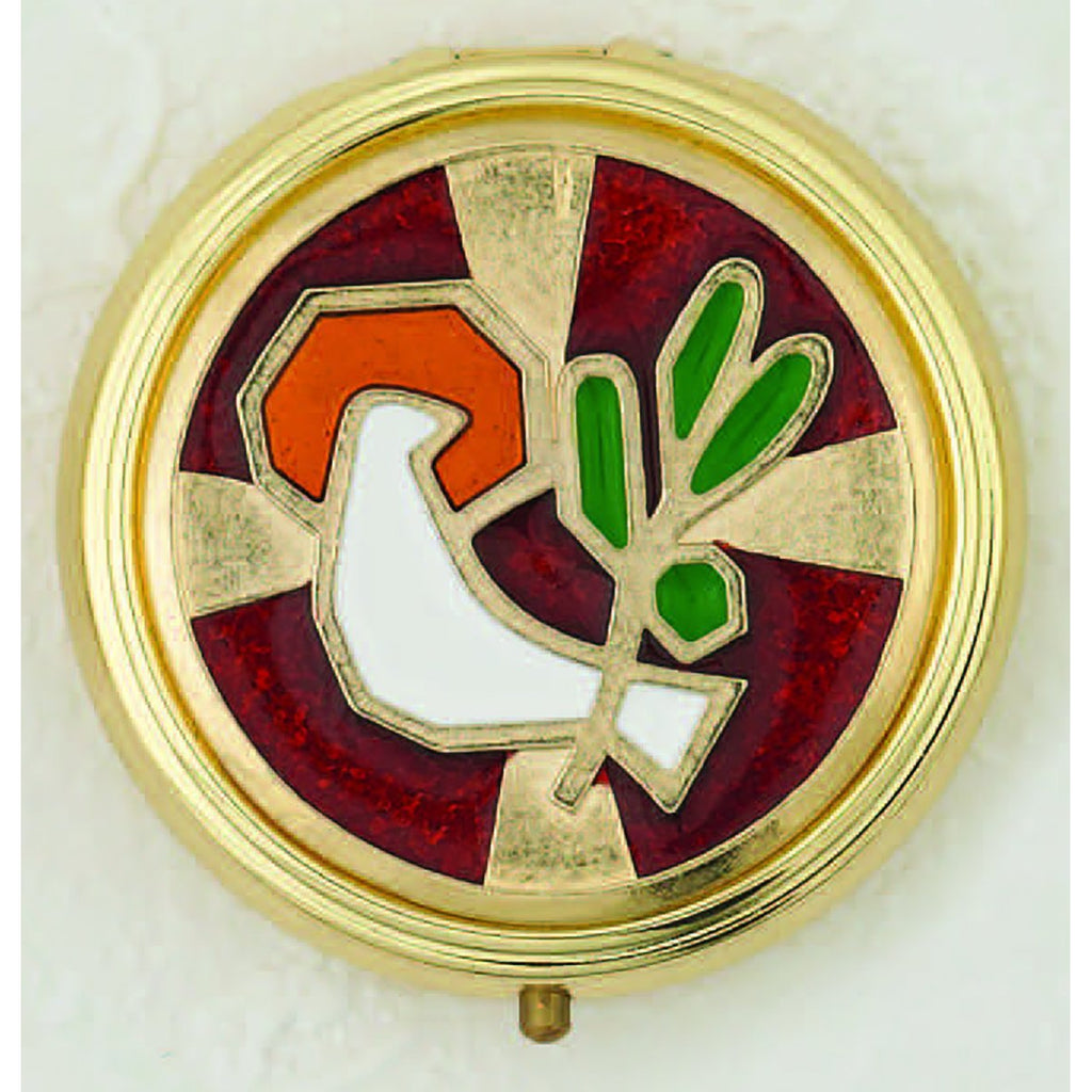 Holy Spirit Enameled Pyx - 3 Color Choices