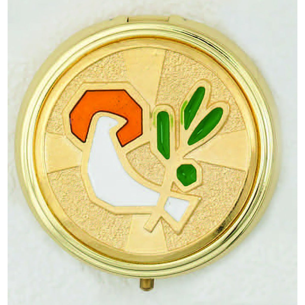 Holy Spirit Enameled Pyx - 3 Color Choices