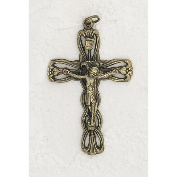 Flower Cross Brass Tone - 2 Options