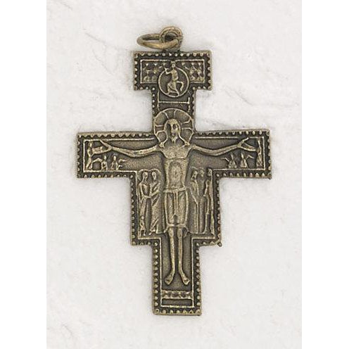 Brass Tone San Damiano Cross - 4 Options