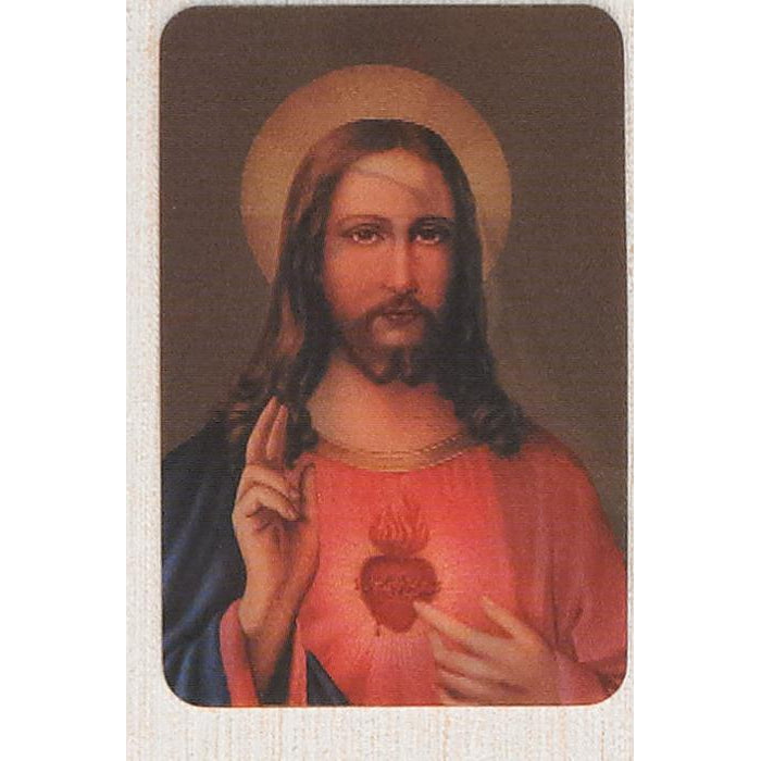 Immaculate Heart / Sacred Heart - Holographic 3D Cards - Pack of 25