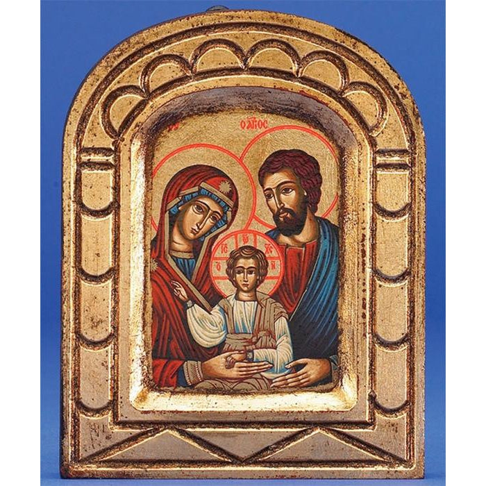Holy Family - Arched Gold Leaf