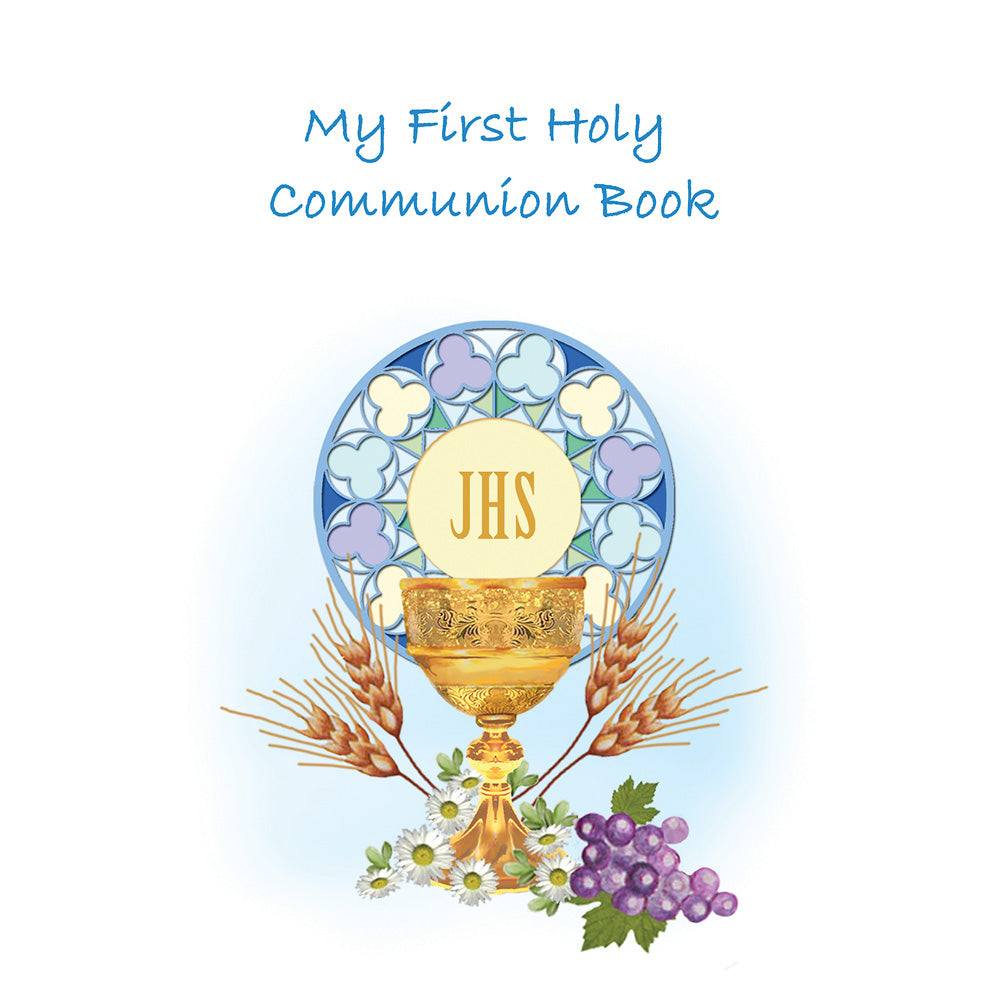 My First Communion Rosary Book- Blue