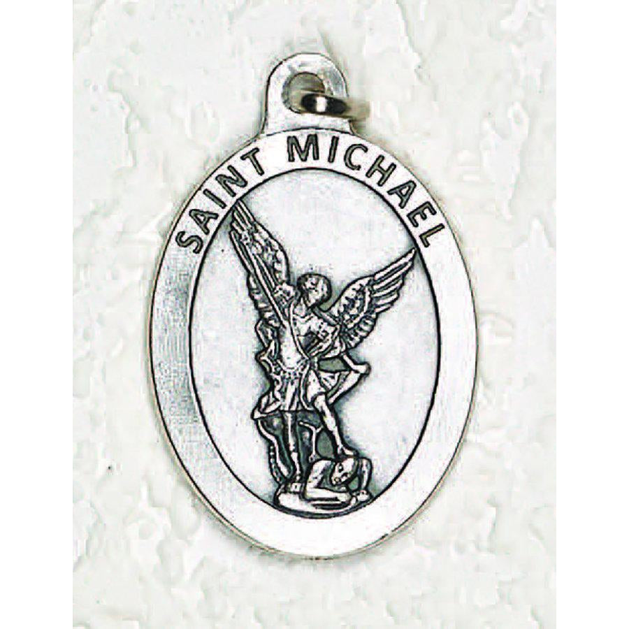 Saint Michael Double Sided Medal - 1-1/2 Inch - 4 Options