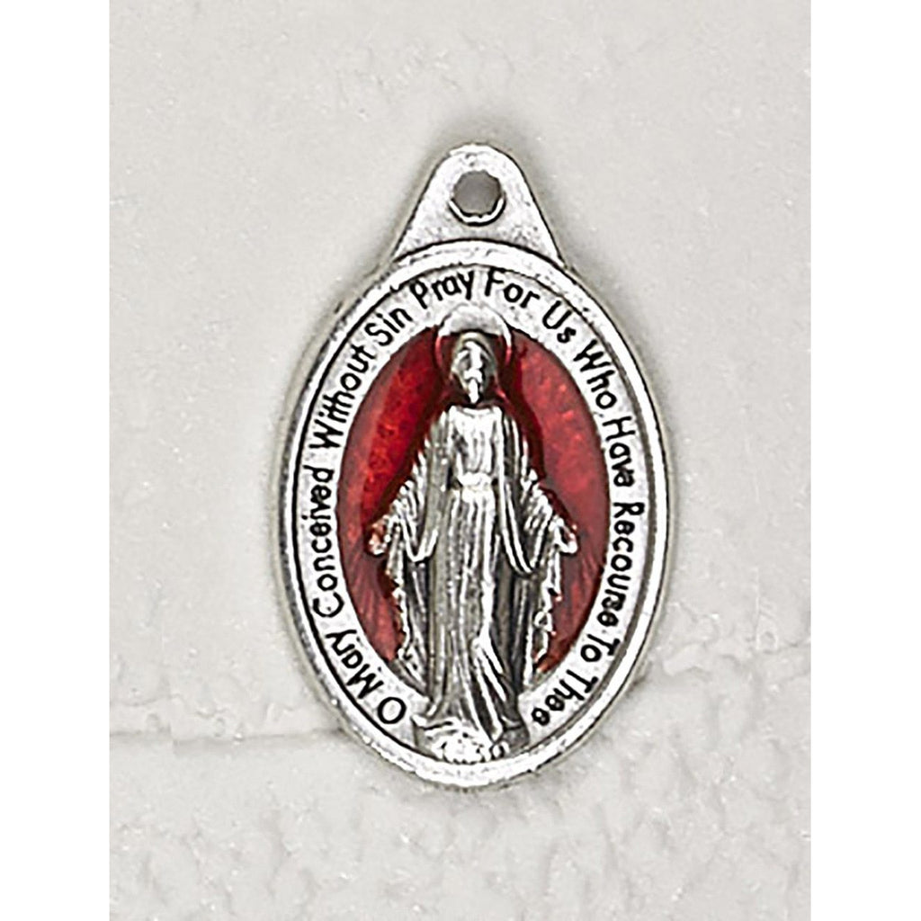 Miraculous Double Sided Red Enamel Medal - 4 Options