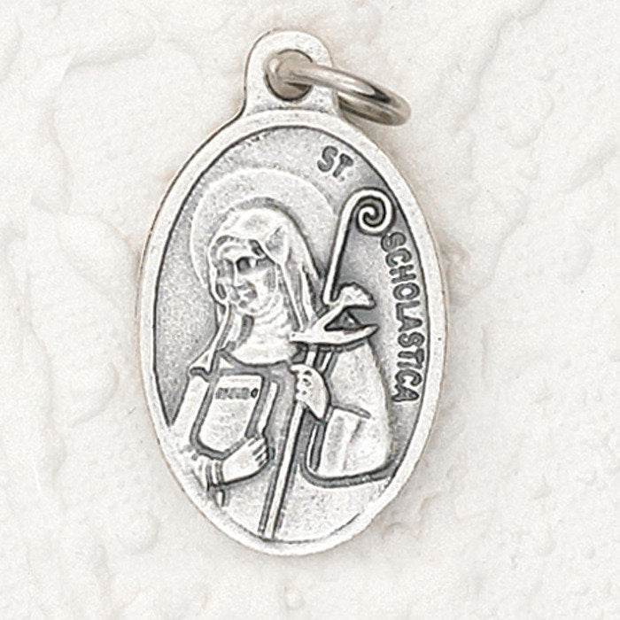 Saint Scholastica Pray for us Medal - 4 Options