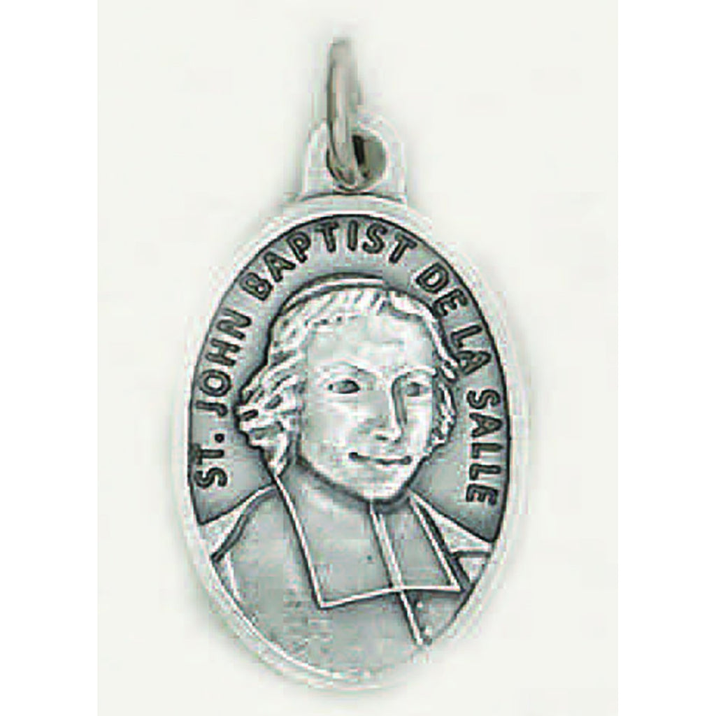 Saint John Baptist de la Salle Pray for Us Medal - 4 Options