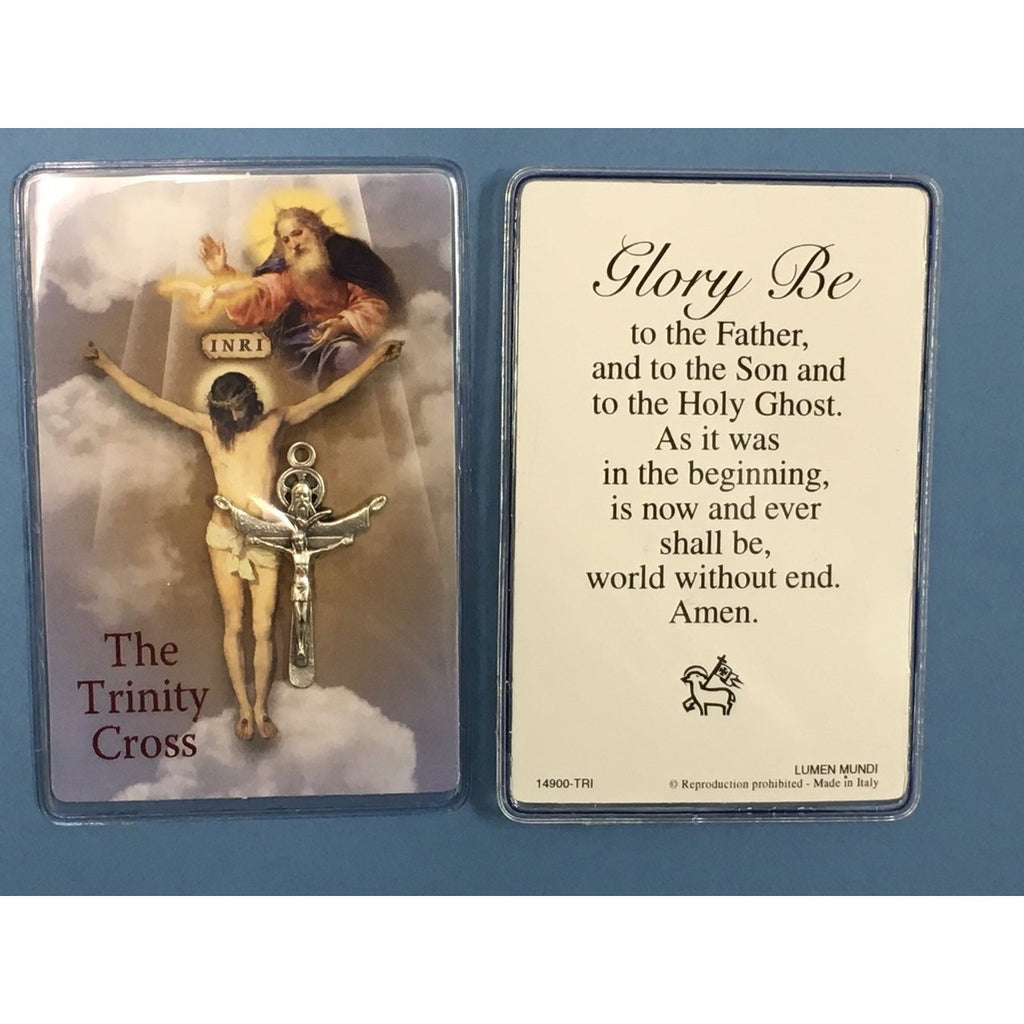 Trinity Cross with Prayer Card - Pack of 12