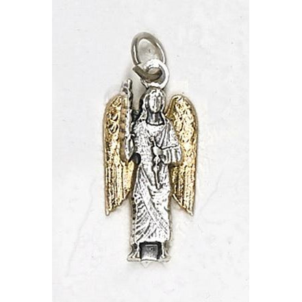 Two Tone Archangel Michael Silhouette Medal - 4 Options